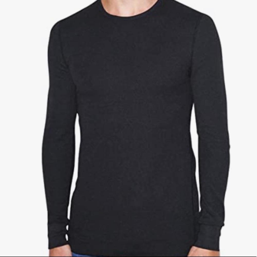 American Apparel thermal long sleeve L Black